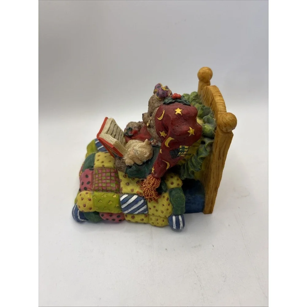 Vtg Youngs 1998 'Twas‎ The Night Before Christmas Resin Bear Collectible Decor